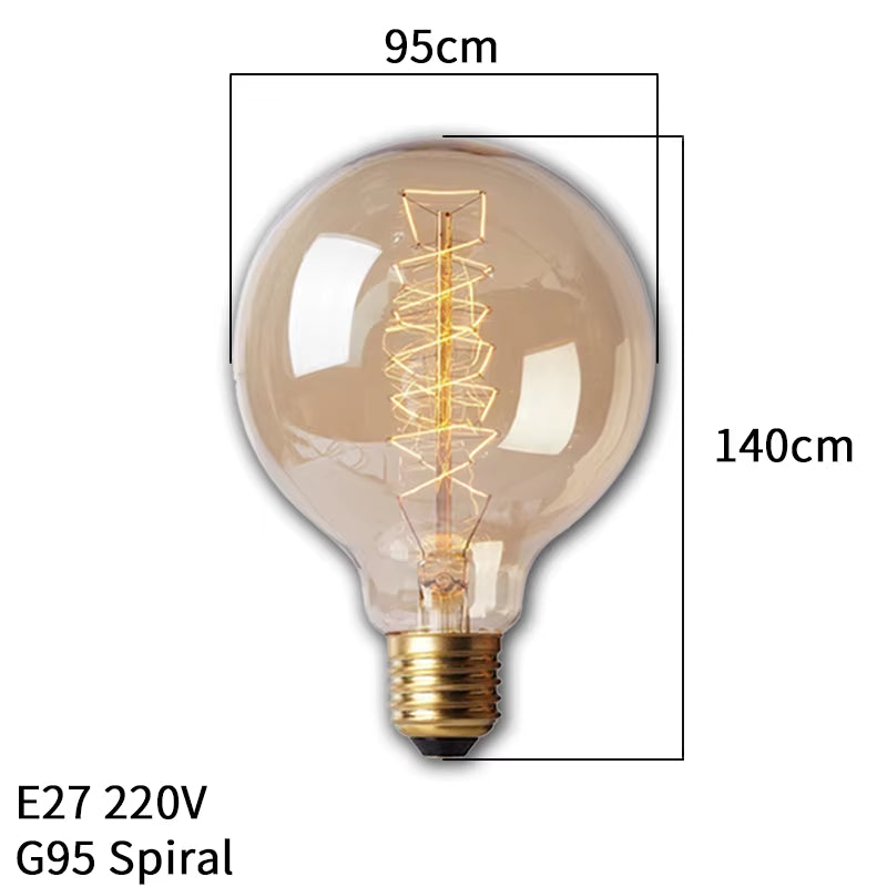 Dimmable  Light Bulb E27 40W 220V Retro Vintage  Bulb Incandescent Ampoule Bulbs Vintage  Lamp Retro Light