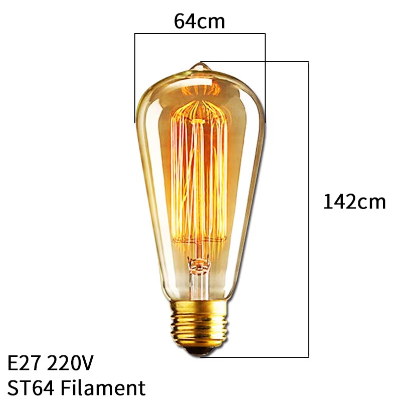 Dimmable  Light Bulb E27 40W 220V Retro Vintage  Bulb Incandescent Ampoule Bulbs Vintage  Lamp Retro Light