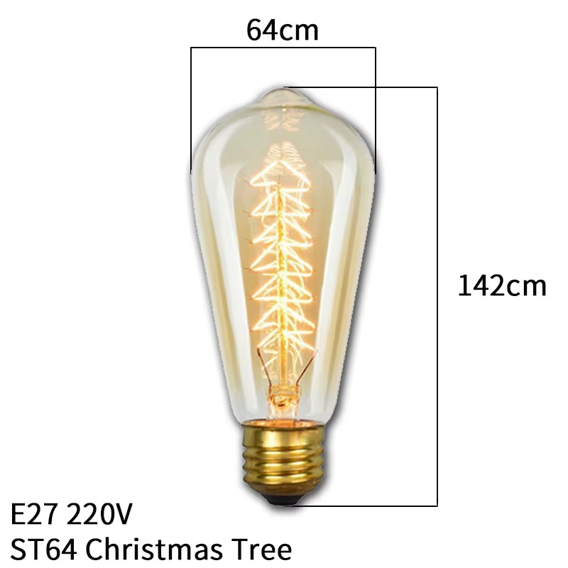Dimmable  Light Bulb E27 40W 220V Retro Vintage  Bulb Incandescent Ampoule Bulbs Vintage  Lamp Retro Light