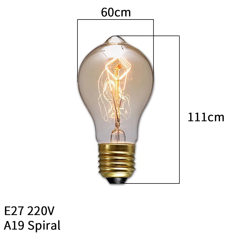 Dimmable  Light Bulb E27 40W 220V Retro Vintage  Bulb Incandescent Ampoule Bulbs Vintage  Lamp Retro Light