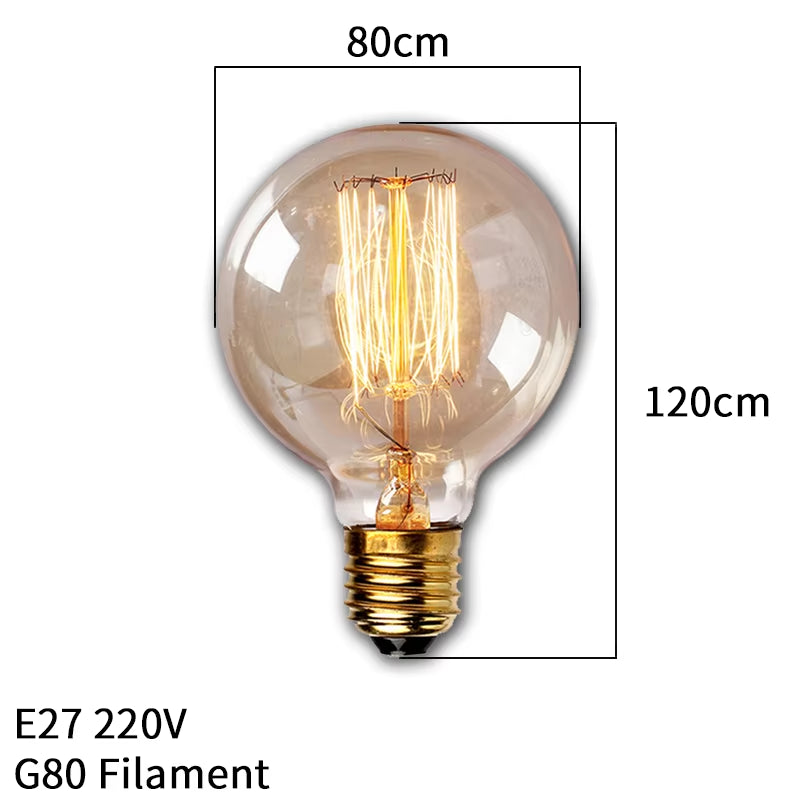 Dimmable  Light Bulb E27 40W 220V Retro Vintage  Bulb Incandescent Ampoule Bulbs Vintage  Lamp Retro Light